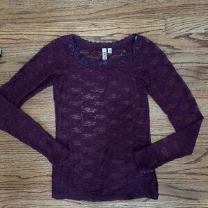 Vintage mudd lace top